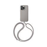 Apple iPhone 16 Pro Max Kılıf M-safe Şarj Özellikli Soft Arka Yüzey Askı İpli Coehl Creme Kapak