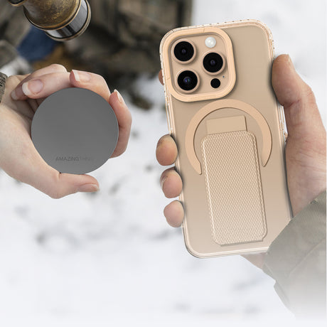 Apple iPhone 16 Pro Max Kılıf M-safe Şarj Özellikli Standlı Amazingthing Titan Pro Plus Kapak