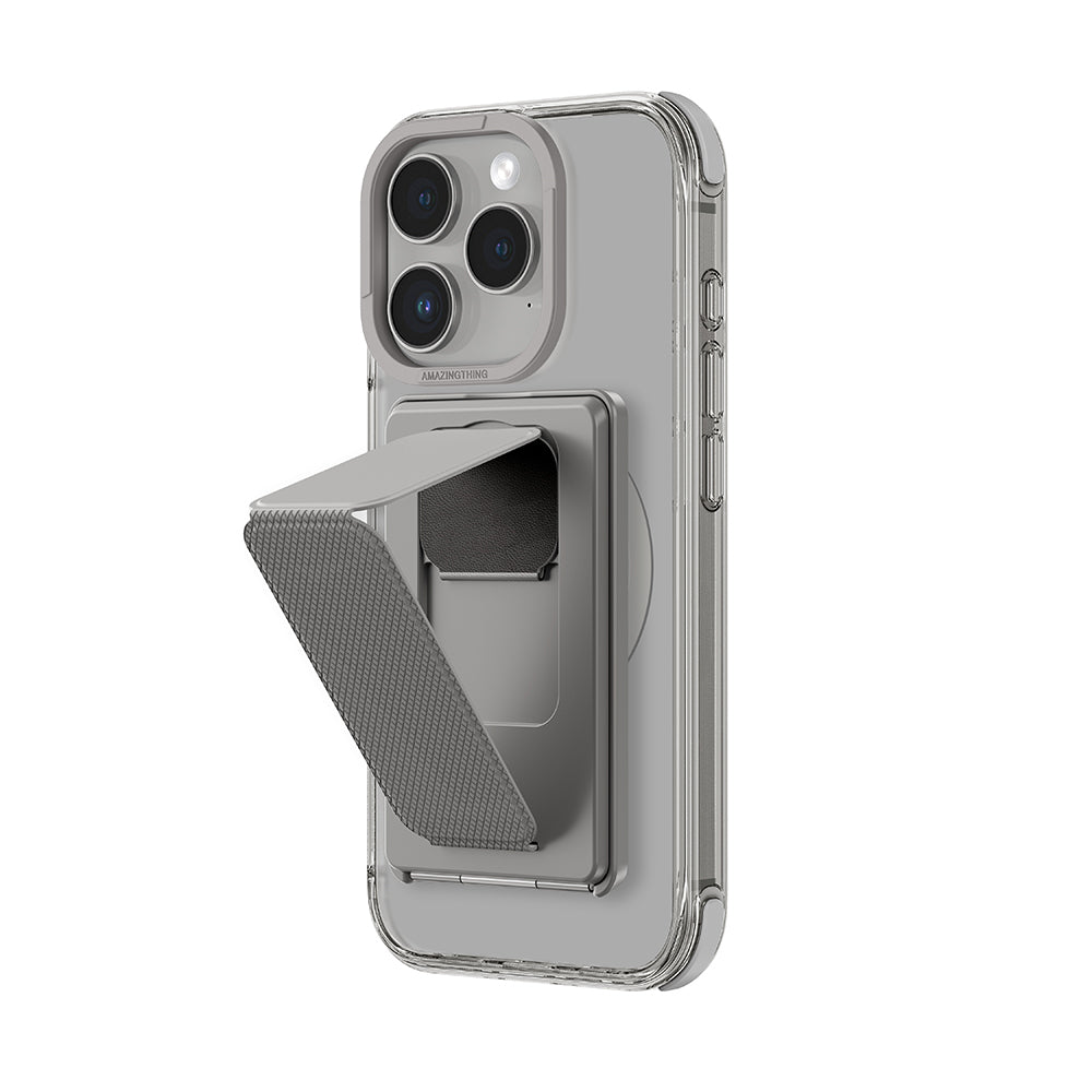 Apple iPhone 16 Pro Max Kılıf M-safe Şarj Özellikli Standlı Set Amazingthing Omni Adventure Serisi Kapak