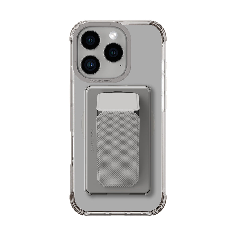 Apple iPhone 16 Pro Max Kılıf M-safe Şarj Özellikli Standlı Set Amazingthing Omni Adventure Serisi Kapak
