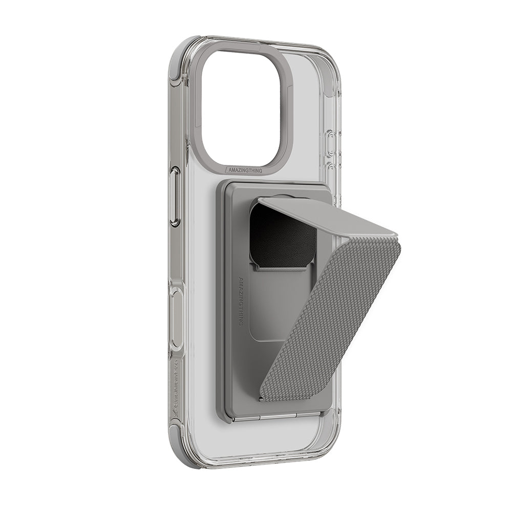 Apple iPhone 16 Pro Max Kılıf M-safe Şarj Özellikli Standlı Set Amazingthing Omni Adventure Serisi Kapak