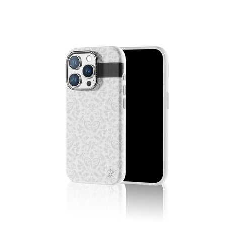 Apple iPhone 16 Pro Max Kılıf M-safe Şarj Özellikli Suni Deri Tasarımlı Desenli Pynana Print Serisi Kapak