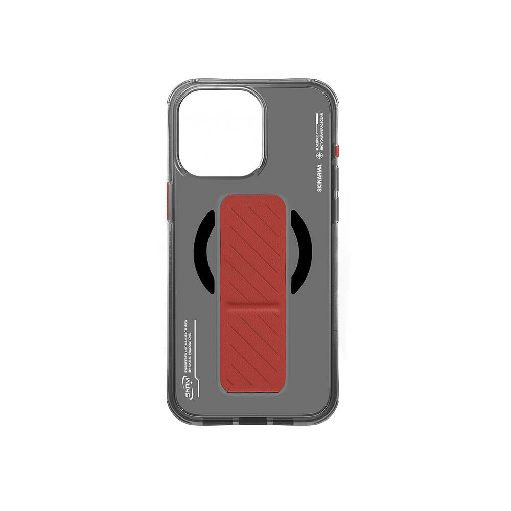 Apple iPhone 16 Pro Max Kılıf M-safe Şarj Özellikli Teknoloji Desenli Standlı Skinarma Axon Kapak
