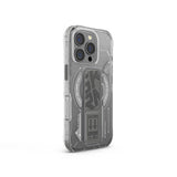 Apple iPhone 16 Pro Max Kılıf M-safe Şarj Özellikli Teknoloji Desenli Standlı Skinarma Helio Kapak