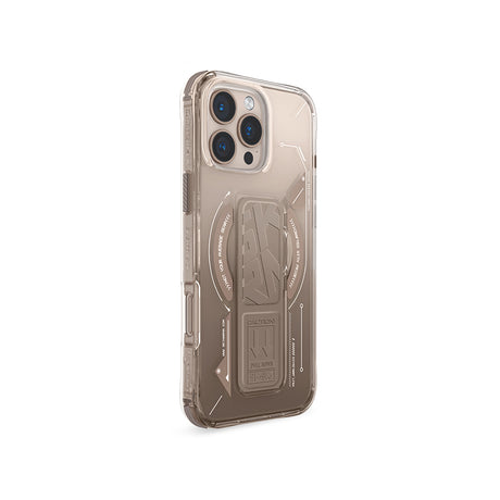 Apple iPhone 16 Pro Max Kılıf M-safe Şarj Özellikli Teknoloji Desenli Standlı Skinarma Helio Kapak