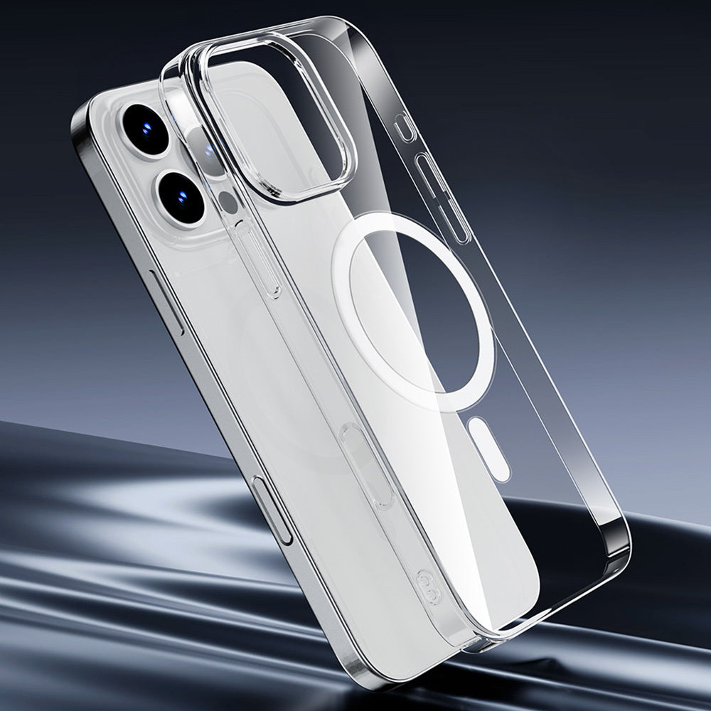 Apple iPhone 16 Pro Max Kılıf M-safe Şarj Özellikli Wiwu YXK-207 Invisible Pro Sert PC Kapak