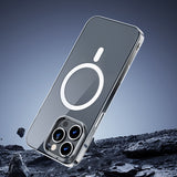 Apple iPhone 16 Pro Max Kılıf M-safe Şarj Özellikli Wiwu YXK-207 Invisible Pro Sert PC Kapak