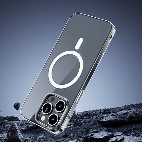 Apple iPhone 16 Pro Max Kılıf M-safe Şarj Özellikli Wiwu YXK-207 Invisible Pro Sert PC Kapak