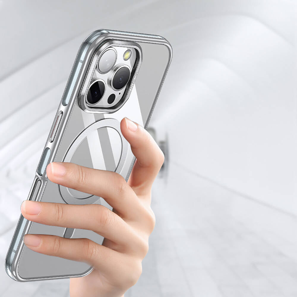 Apple iPhone 16 Pro Max Kılıf M-safe Şarj Özellikli Wlons Standlı Efsane Kapak