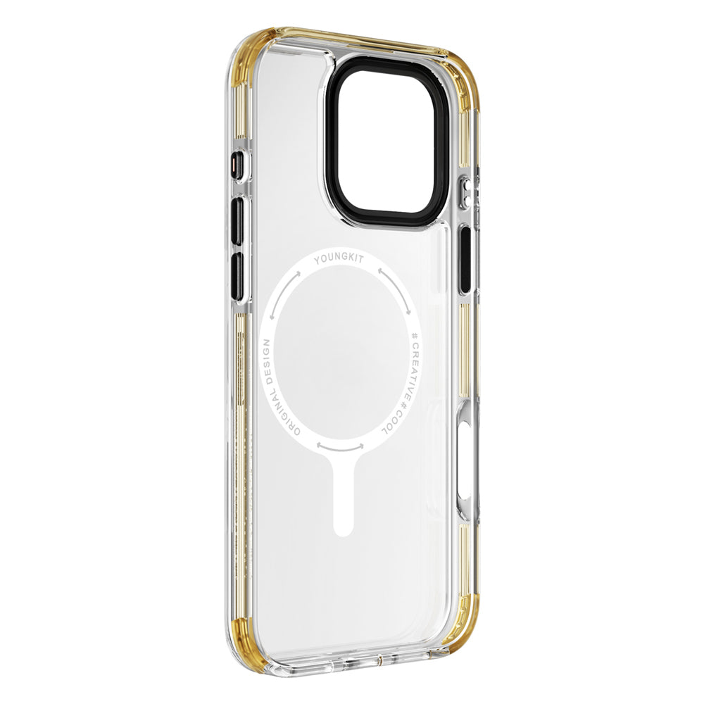 Apple iPhone 16 Pro Max Kılıf M-safe Şarj Özellikli YoungKit Crystal Color Serisi Kapak