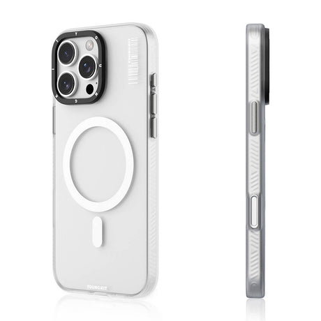 Apple iPhone 16 Pro Max Kılıf M-safe Şarj Özellikli Youngkit Hidden Sand Serisi Kapak