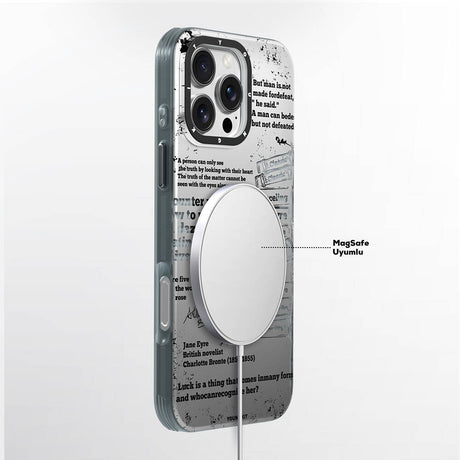 Apple iPhone 16 Pro Max Kılıf M-safe Şarj Özellikli Youngkit Literary Serisi Classic Kapak