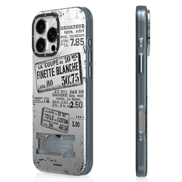 Apple iPhone 16 Pro Max Kılıf M-safe Şarj Özellikli Youngkit Literary Serisi Retro Magz Kapak