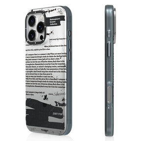 Apple iPhone 16 Pro Max Kılıf M-safe Şarj Özellikli Youngkit Literary Serisi Shakespeare Kapak