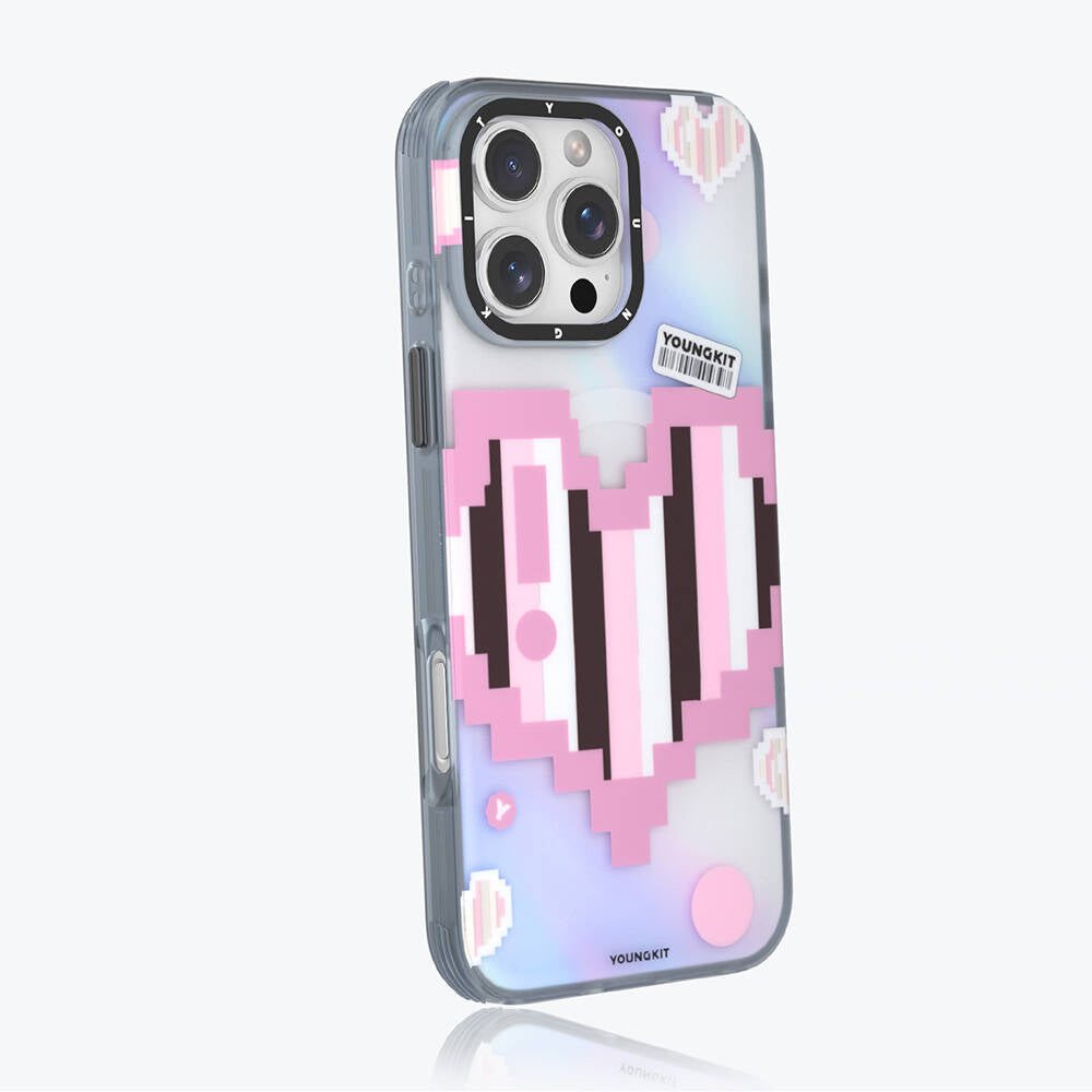 Apple iPhone 16 Pro Max Kılıf M-safe Şarj Özellikli Youngkit Love Serisi Kapak