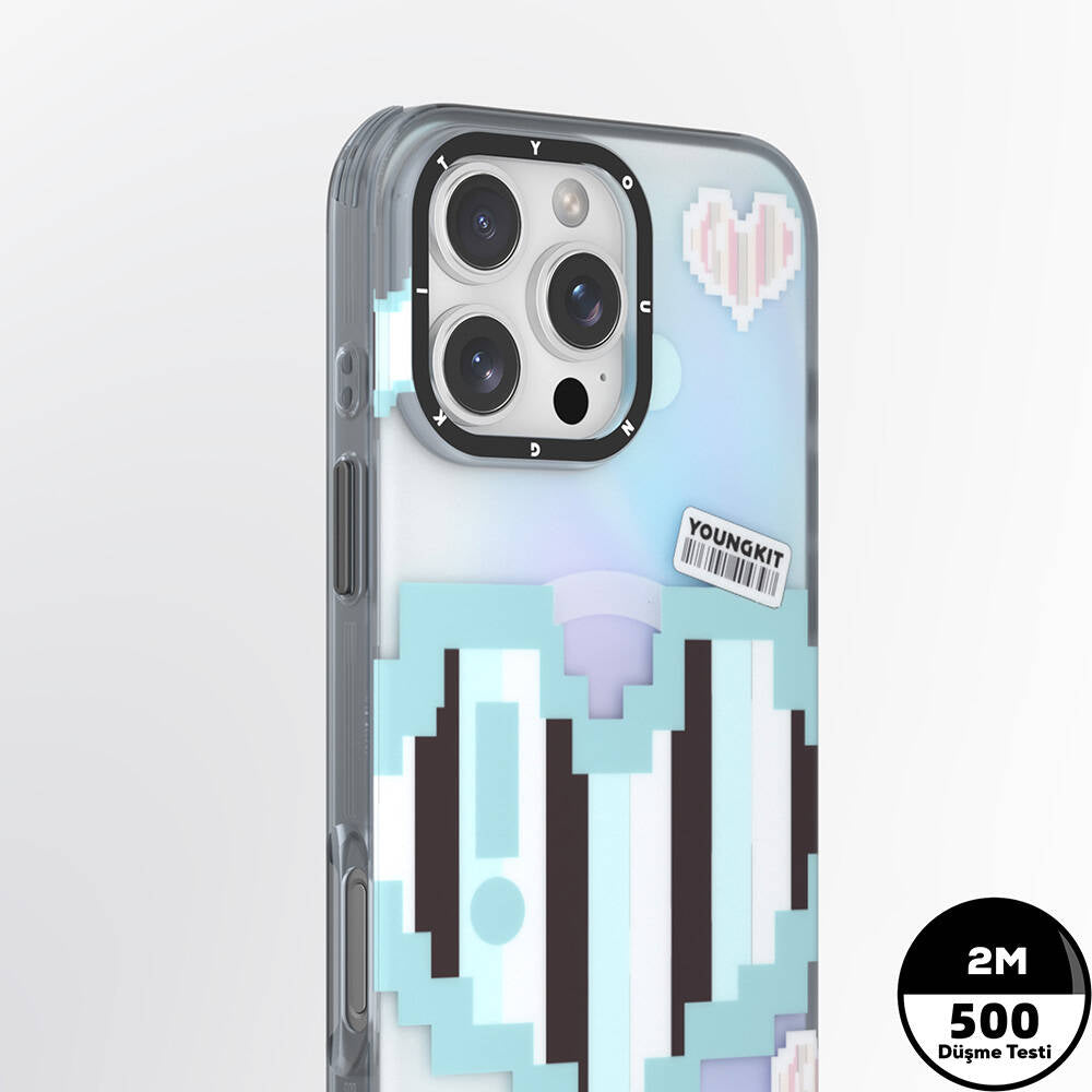 Apple iPhone 16 Pro Max Kılıf M-safe Şarj Özellikli Youngkit Love Serisi Kapak