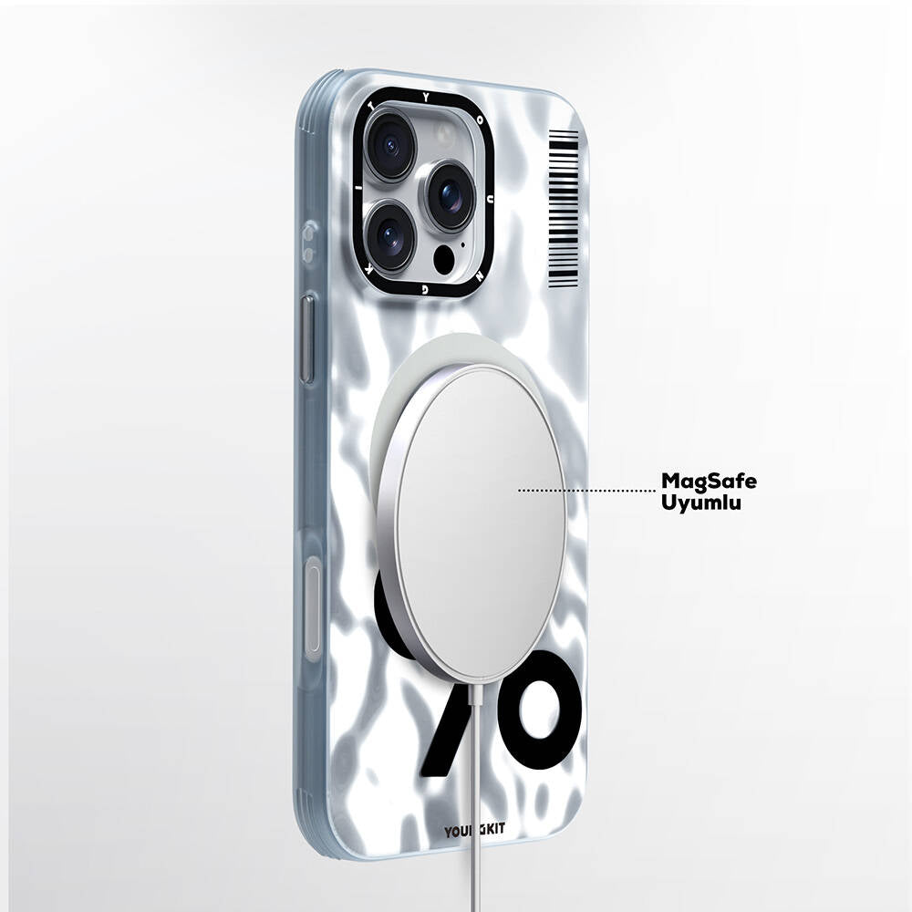Apple iPhone 16 Pro Max Kılıf M-safe Şarj Özellikli Youngkit Mathematical Serisi Kapak