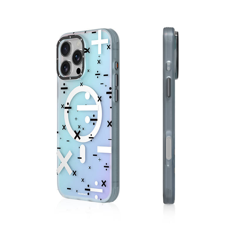 Apple iPhone 16 Pro Max Kılıf M-safe Şarj Özellikli Youngkit Mathematical Serisi Kapak