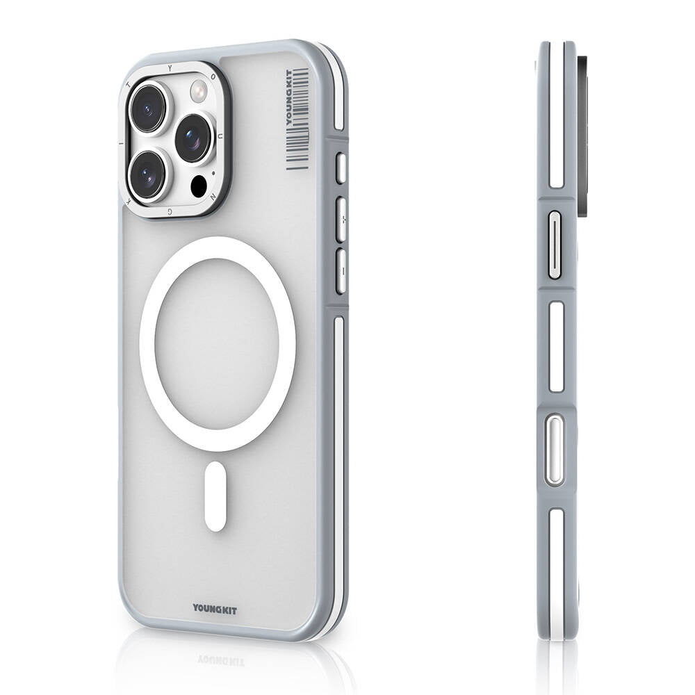 Apple iPhone 16 Pro Max Kılıf M-safe Şarj Özellikli Youngkit Rock Sand Serisi Kapak