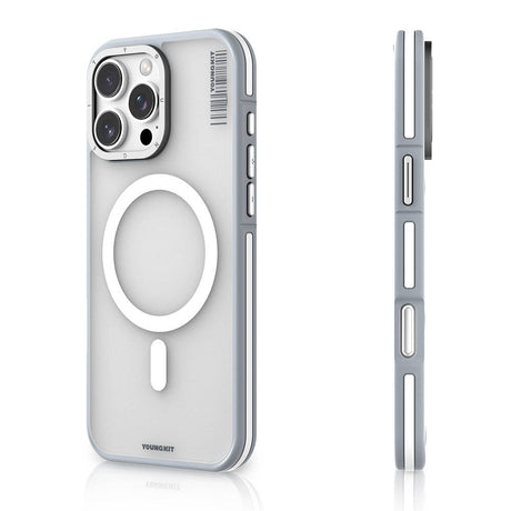 Apple iPhone 16 Pro Max Kılıf M-safe Şarj Özellikli Youngkit Rock Sand Serisi Kapak