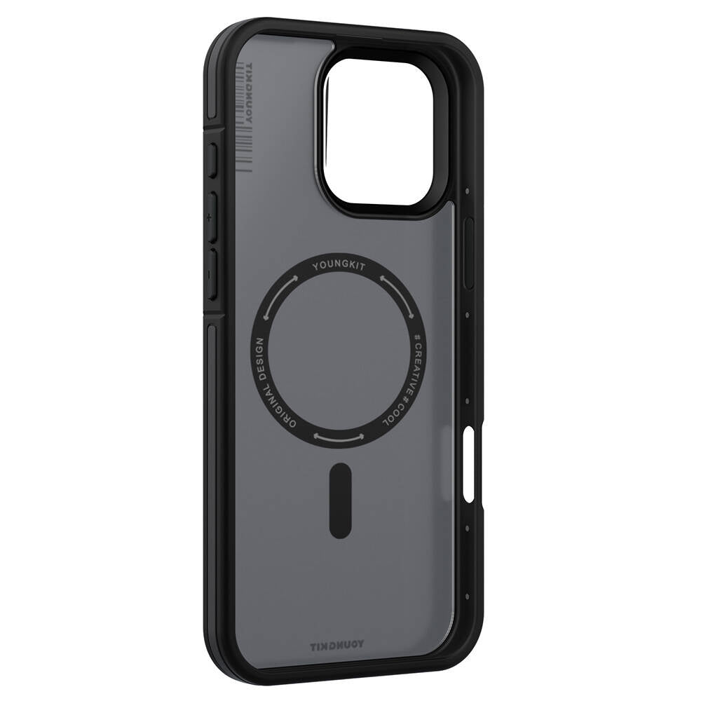 Apple iPhone 16 Pro Max Kılıf M-safe Şarj Özellikli Youngkit Rock Sand Serisi Kapak