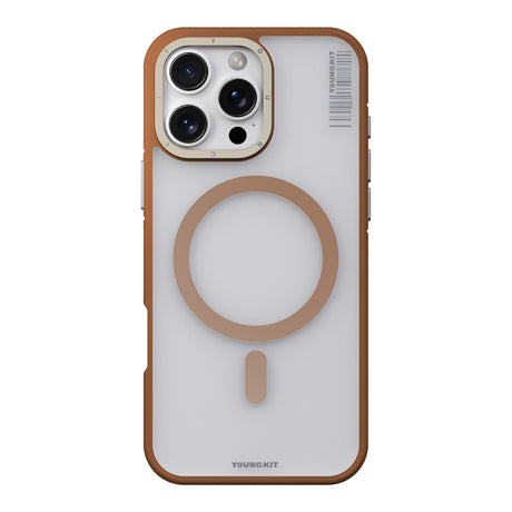 Apple iPhone 16 Pro Max Kılıf M-safe Şarj Özellikli Youngkit Rock Sand Serisi Kapak