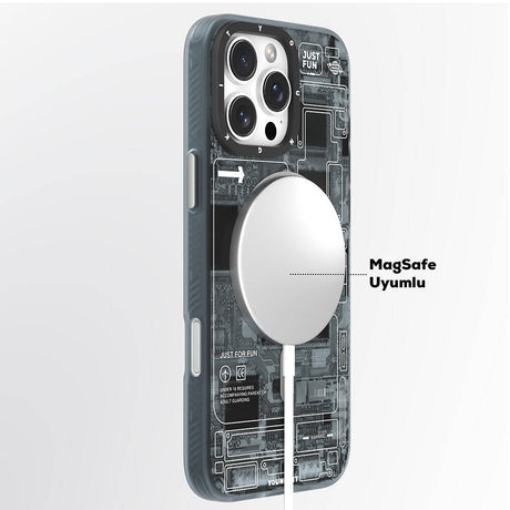 Apple iPhone 16 Pro Max Kılıf M-safe Şarj Özellikli Youngkit Technology Serisi Kapak