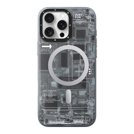 Apple iPhone 16 Pro Max Kılıf M-safe Şarj Özellikli Youngkit Technology Serisi Kapak