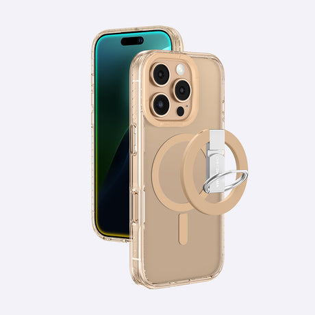 Apple iPhone 16 Pro Max Kılıf M-safe Şarj Özellikli Yüzük Standlı Amazingthing Titan Pro Serisi Kapak