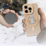 Apple iPhone 16 Pro Max Kılıf M-safe Şarj Özellikli Yüzük Standlı Amazingthing Titan Pro Serisi Kapak