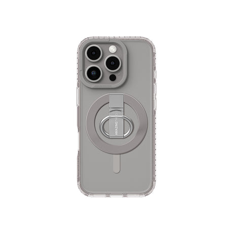 Apple iPhone 16 Pro Max Kılıf M-safe Şarj Özellikli Yüzük Standlı Amazingthing Titan Pro Serisi Kapak