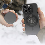 Apple iPhone 16 Pro Max Kılıf M-safe Şarj Özellikli Yüzük Standlı Amazingthing Titan Pro Serisi Kapak