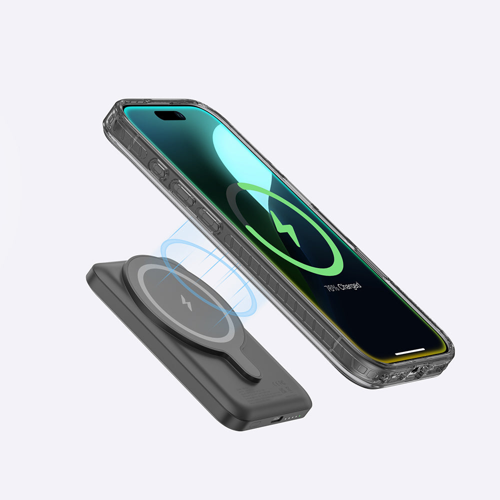 Apple iPhone 16 Pro Max Kılıf M-safe Şarj Özellikli Yüzük Standlı Amazingthing Titan Pro Serisi Kapak