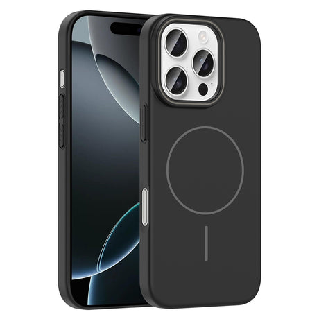 Apple iPhone 16 Pro Max Kılıf M-safe Şarj Özellikli Zore Ruby Sert Kapak