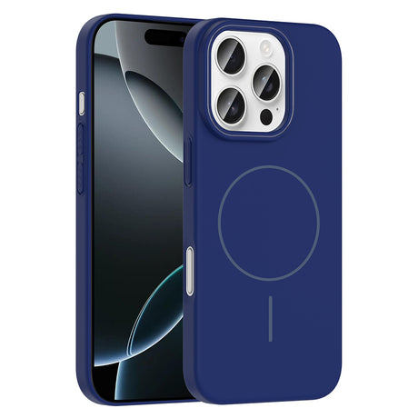 Apple iPhone 16 Pro Max Kılıf M-safe Şarj Özellikli Zore Ruby Sert Kapak