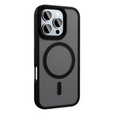 Apple iPhone 16 Pro Max Kılıf Mat Arka Yüzey Wireless Şarj Özellikli Zore Flet M-safe Kapak