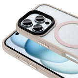 Apple iPhone 16 Pro Max Kılıf Mat Arka Yüzey Wireless Şarj Özellikli Zore Flet M-safe Kapak