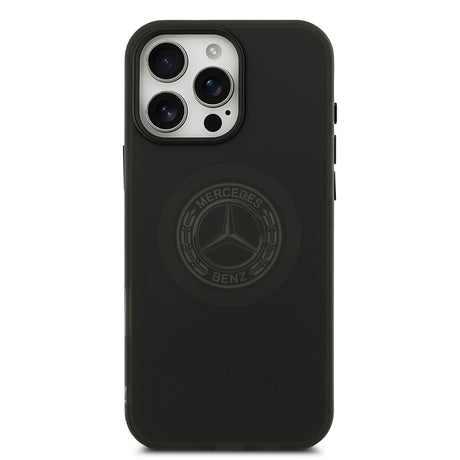 Apple iPhone 16 Pro Max Kılıf Mercedes Benz Orjinal Lisanslı M-safe Şarj Özellikli Buzlu PC Nostaljik Yıldız Dizayn Kapak