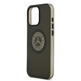Apple iPhone 16 Pro Max Kılıf Mercedes Benz Orjinal Lisanslı M-safe Şarj Özellikli Buzlu PC Nostaljik Yıldız Dizayn Kapak