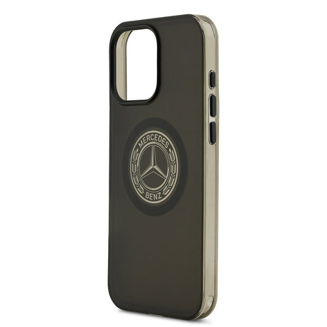 Apple iPhone 16 Pro Max Kılıf Mercedes Benz Orjinal Lisanslı M-safe Şarj Özellikli Buzlu PC Nostaljik Yıldız Dizayn Kapak