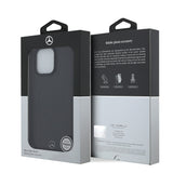 Apple iPhone 16 Pro Max Kılıf Mercedes Benz Orjinal Lisanslı M-safe Şarj Özellikli Metal Yıldız Logolu Sade Pürüzsüz Deri Kapak