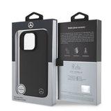 Apple iPhone 16 Pro Max Kılıf Mercedes Benz Orjinal Lisanslı M-safe Şarj Özellikli 3D Metal Logolu Wood Imitation Deri Kapak