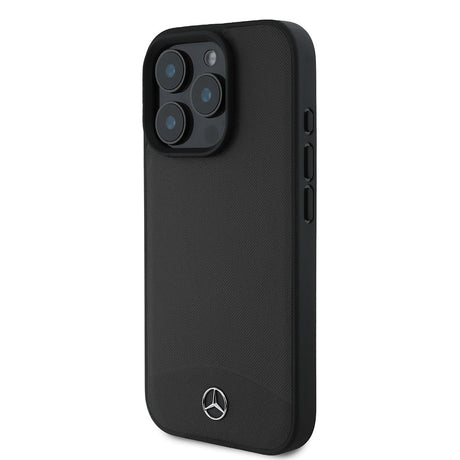Apple iPhone 16 Pro Max Kılıf Mercedes Benz Orjinal Lisanslı M-safe Şarj Özellikli Dokulu ve Düz Deri Kapak