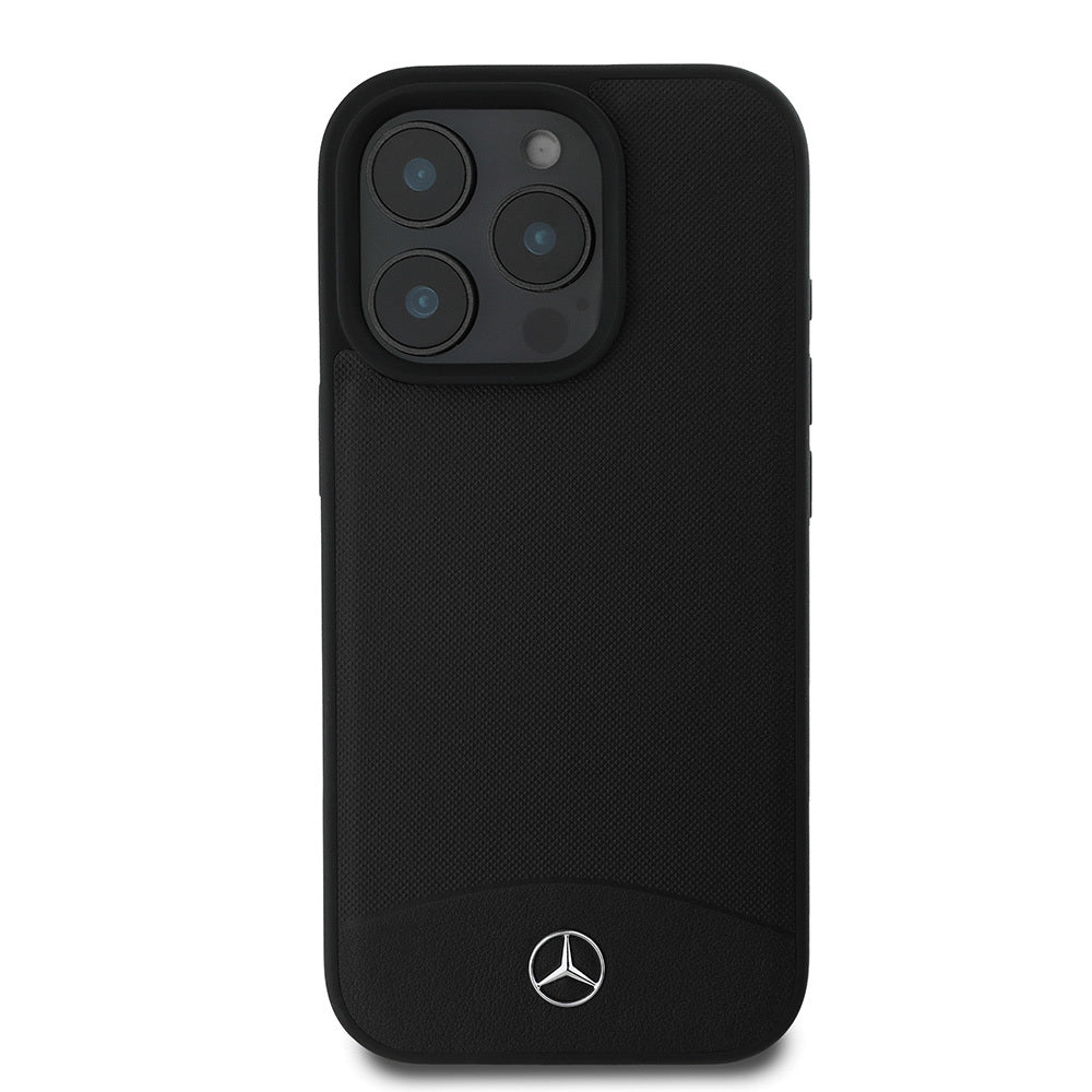 Apple iPhone 16 Pro Max Kılıf Mercedes Benz Orjinal Lisanslı M-safe Şarj Özellikli Dokulu ve Düz Deri Kapak