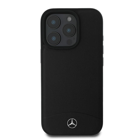 Apple iPhone 16 Pro Max Kılıf Mercedes Benz Orjinal Lisanslı M-safe Şarj Özellikli Dokulu ve Düz Deri Kapak