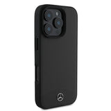 Apple iPhone 16 Pro Max Kılıf Mercedes Benz Orjinal Lisanslı M-safe Şarj Özellikli Dokulu ve Düz Deri Kapak