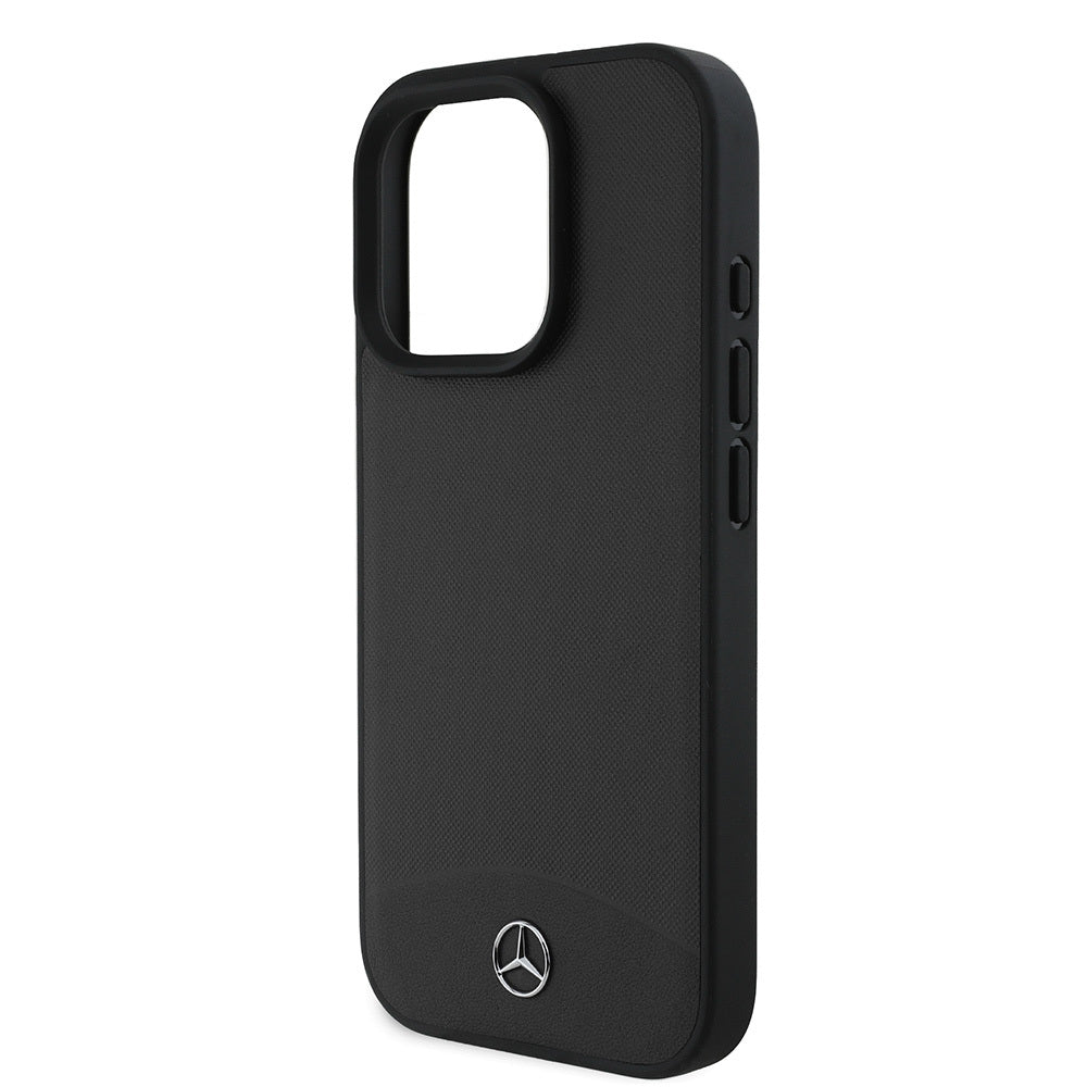 Apple iPhone 16 Pro Max Kılıf Mercedes Benz Orjinal Lisanslı M-safe Şarj Özellikli Dokulu ve Düz Deri Kapak