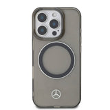 Apple iPhone 16 Pro Max Kılıf Mercedes Benz Orjinal Lisanslı M-safe Şarj Özellikli Saydam Yüzey Silver Ring Kapak