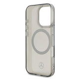 Apple iPhone 16 Pro Max Kılıf Mercedes Benz Orjinal Lisanslı M-safe Şarj Özellikli Saydam Yüzey Silver Ring Kapak