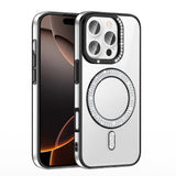 Apple iPhone 16 Pro Max Kılıf Pırlanta Taş Tasarımlı M-safe Şarj Özellikli Zore Karetta Silikon Kapak